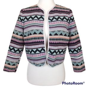One Heart Tribal Bolero Sz S EUC